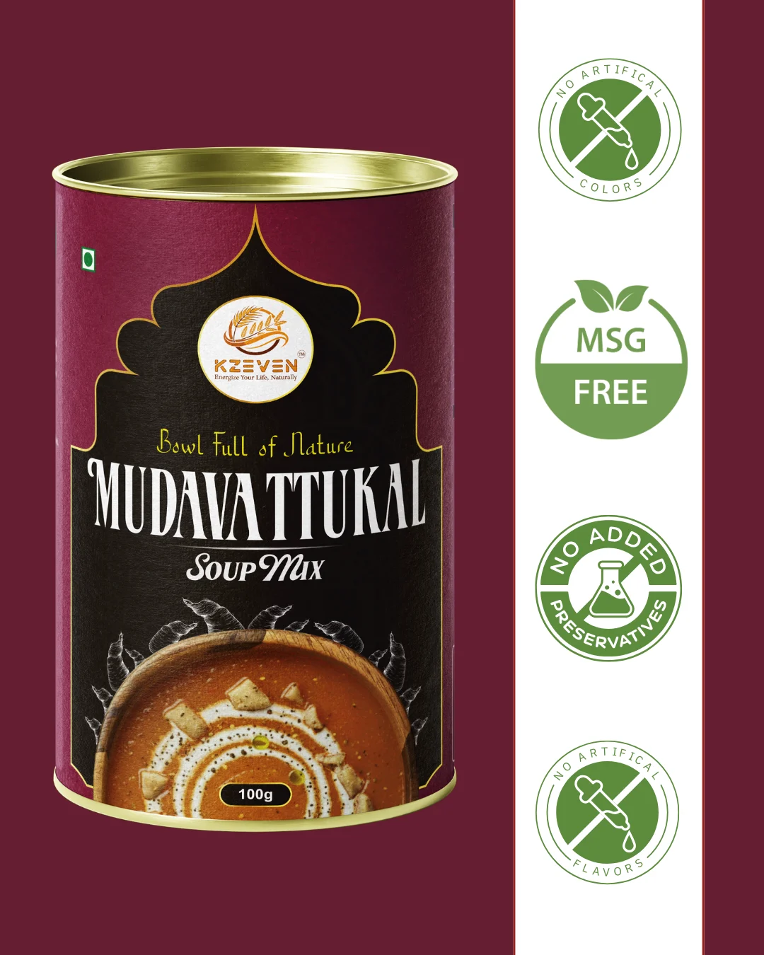 Kzeven Traditional Mudavatukal Kilangu Soup Mix | 100g - Image 5