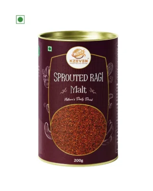 Kzeven 100% Sprouted Ragi Malt Powder | 200g/300g
